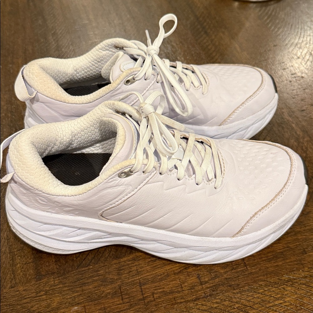 Hoka Bondi Women's White Running Shoes - Picture 12 of 13